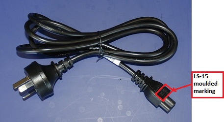 Cord set with LS-15 connector